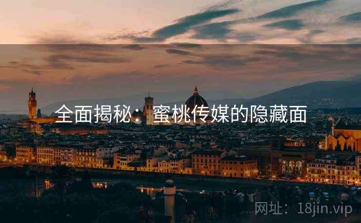 全面揭秘：蜜桃传媒的隐藏面